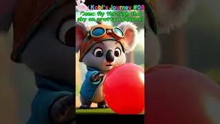 Kobi's Journey #08: GIANT Balloon Adventure! 🎈 Flying High in the Sky! ☁️ #shorts #funny #anime