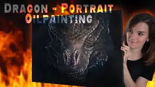 Portrait Of A Dragon - Oilpainting