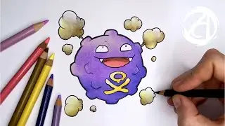COMO DESENHAR O KOFFING (Pokémon) com a Dai Oliveira