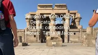 Tempio di  Kom Ombo  Dedicato agli dei Sobek: coccodrillo  Horus:  Testa di falco