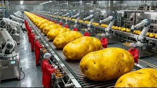 Inside the Golden Potato Factory: How Perfect Potatoes Are Made (Full Process)