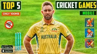 Top 5 Best Cricket Games For Android Under 100 MB🔥 New Android Games 2025