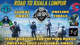 Team Qualified for PMCO Fall Split Global Finals 2019