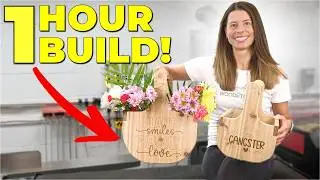 $5 Harvest Basket // 60 Min Garden Basket //Easy Woodworking Project!