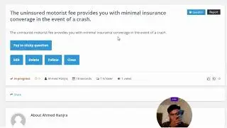 The uninsured motorist fee provides you with minimal insurance converage in the event of a crash.