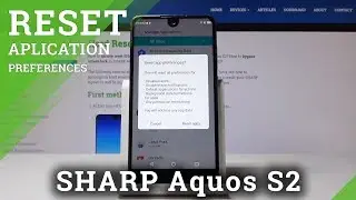 How to Reset App Settings in SHARP Aquos S2 - Restore App Preferences