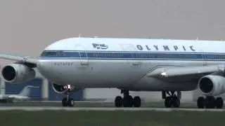Olympic A343 departing YUL on 24L with left turn