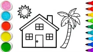house🏠🏡drawing|beautiful house drawing for kids|house drawing easy step by step|house easy drawing