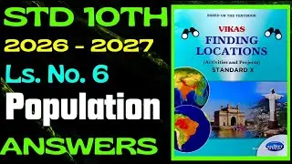 Std 10th, Geography, Mapbook | Population, Answer