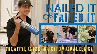 Construction Challenge: Building walls with no real construction materials.