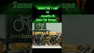 Brompton T Line vs Aceoffix C5 #brompton #titanium #aceoffix