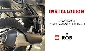 Installation of POWERAGE Performance exhaust for Royal Enfield Himalayan 411cc. @Rider_OnBoard