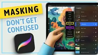 Using Alpha Lock, Clipping Mask and Layer Mask | Procreate Basics