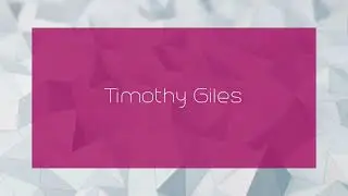 Timothy Giles - appearance