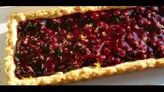 Blueberry Tart with Shortbread Cookie Crust | Doug Cooking