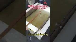 Alkaline galvanizing process+Blue Passivation