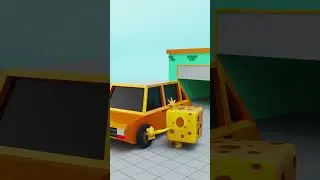 Cheesy Car Wash Fail: Car Surprise! 🧀🚗 #Shorts