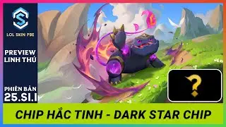 Linh Th&uacute; Chip Hắc Tinh - Little Legend Dark Star Chip | Astra TFT x LOL SKIN PBE