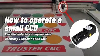 Vibrating knife + small CCD to mark and cut the advertising stickers.
