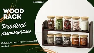 Wood 2-Tier Kitchen Organizer Rack Product unboxing Assembly Guide Amazon Finds product