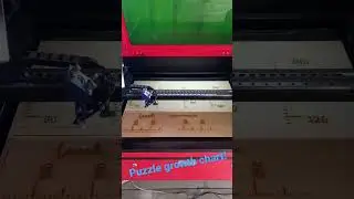 80w Machine Making A Puzzle Growth Ruler!!!