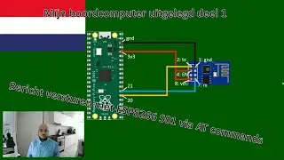DIY boordcomputer bericht versturen met AT commands ESP 8266 en Raspberry pi Pico (H)