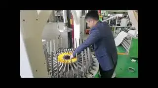 32 Weave Airflow Buffing Wheel Making Machine,test for Canada Client
