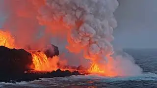 When Lava Touches the Ocean | The World Holds Its Breath