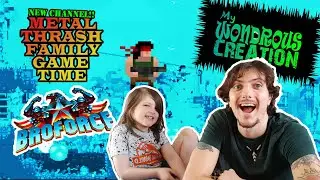 Broforce (PC) Level Editor- My Wondrous Creation - Metal Thrash Family Game Time - Gaming Video