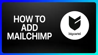 How To Add Mailchimp To Big Cartel Tutorial