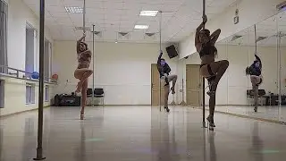 Exotic poledance. Alesia Exoticpole. Shamanique dance.