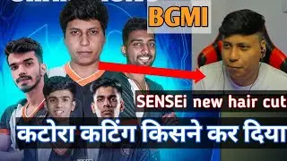 Xo SENSEI new hair cut. team xo SENSEI hair style face reveal. #bgmi #xo