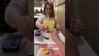 Trying the famous #Mimosa at Al Dhabi Lounge, Abu Dhabi Airport #AlDhabiLounge #AbuDhabiAirport