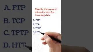Identify the protocol primarily used for browsing data #mcq #shorts #shortsfeed #youtubeshorts