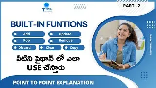 Built in Funtions in Python Part 1 || Python Sets tutorial || Python Learning | Python Coding tips