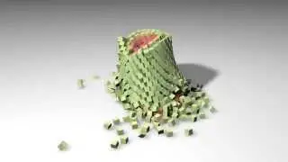 Building collapse in Cinema 4d