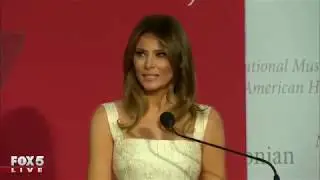 First Lady Melania Trump donates dress