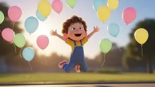 Colorful Balloons in the Sky | Fun Colors Rhyme for Kids | Nursery Rhymes & Songs for Children 🎈🌈