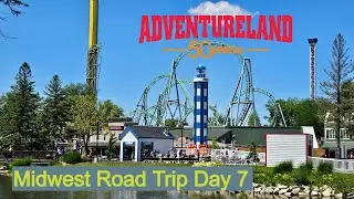 WE SPUN HOW MANY TIMES?!?! Adventureland Vlog - Midwest Road Trip Day 7
