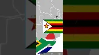 I made a map of Africa every day | Zimbabwe | day 9 #shorts #country #flag #map #zimbabwe