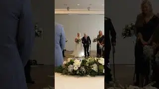Bride Walking Up the Aisle