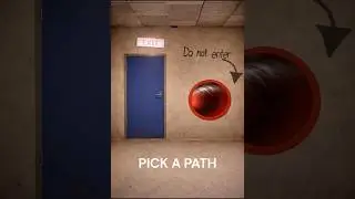 Pick a Path | Liminal Static #liminalspace #weirdcore #pickadoor  #backrooms #liminalhorror