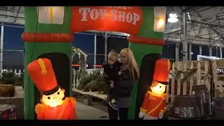 2017 Lowe's Store Christmas Holiday Tour with Max! Xmas Inflatables, Decorations, and Trees!