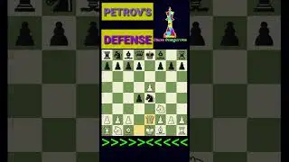 Chess Playing Tricks And Traps Against The Petrov's Defence. #chess #chessdangerous