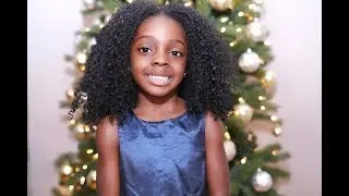 Curly Wash N Go For Kids | Holiday Hair Tutorial