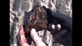 Excavating a large 92 million year old New Jersey amber gemstone