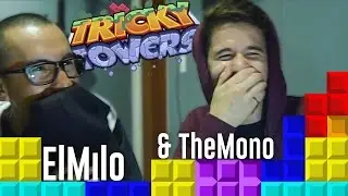 TETRIS CON EL PAPAS! │TRICKY TOWERS│TheMono & ElMilo