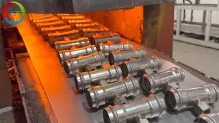 Stainless steel compression-type pipe fittings bright annealing treatment