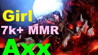 Axx Lycan 7.02 carry | pro girl 7k MMR | pro Gameplay | Highlights&nbsp;&mdash; Dota 2 (2017)