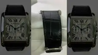 2014 Cartier Tank MC 44MM Steel Starp Silver Dial (W5330007)